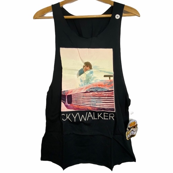 Star Wars Luke Skywalker Landspeeder Tank Top Medium Fandom Rebel - Picture 1 of 9